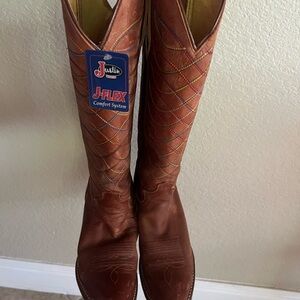 Justin J-Flex Brown Cowboy Boots